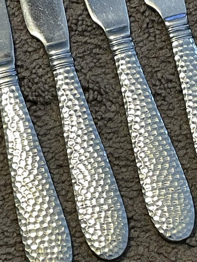 MIKASA Gourmet Basic 18/0 ELYSON (5) Hammered Stainless Flatware KNIFE KNIVES