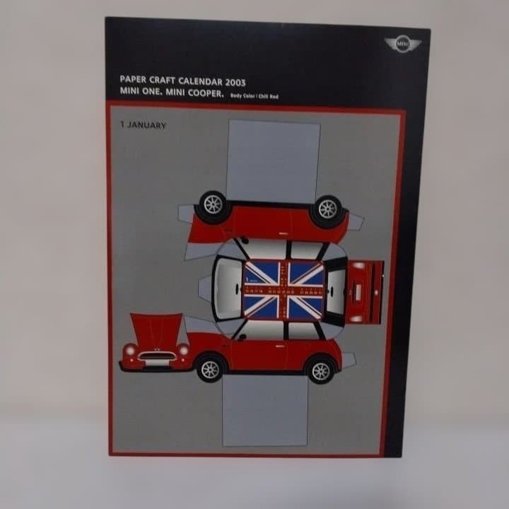 Bmw Mini Paper Craft Calendar 2003