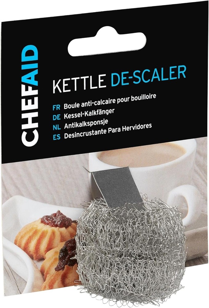 Stainless Steel Doughnut Kettle Descaler, Silver