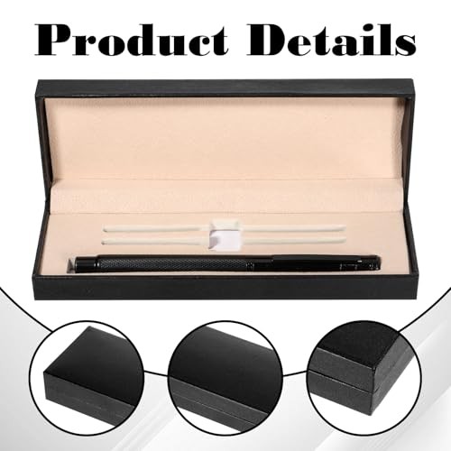 PU Leather Pen Box Case Empty Pen Gift Box Long Single Pens Cases Rectangle