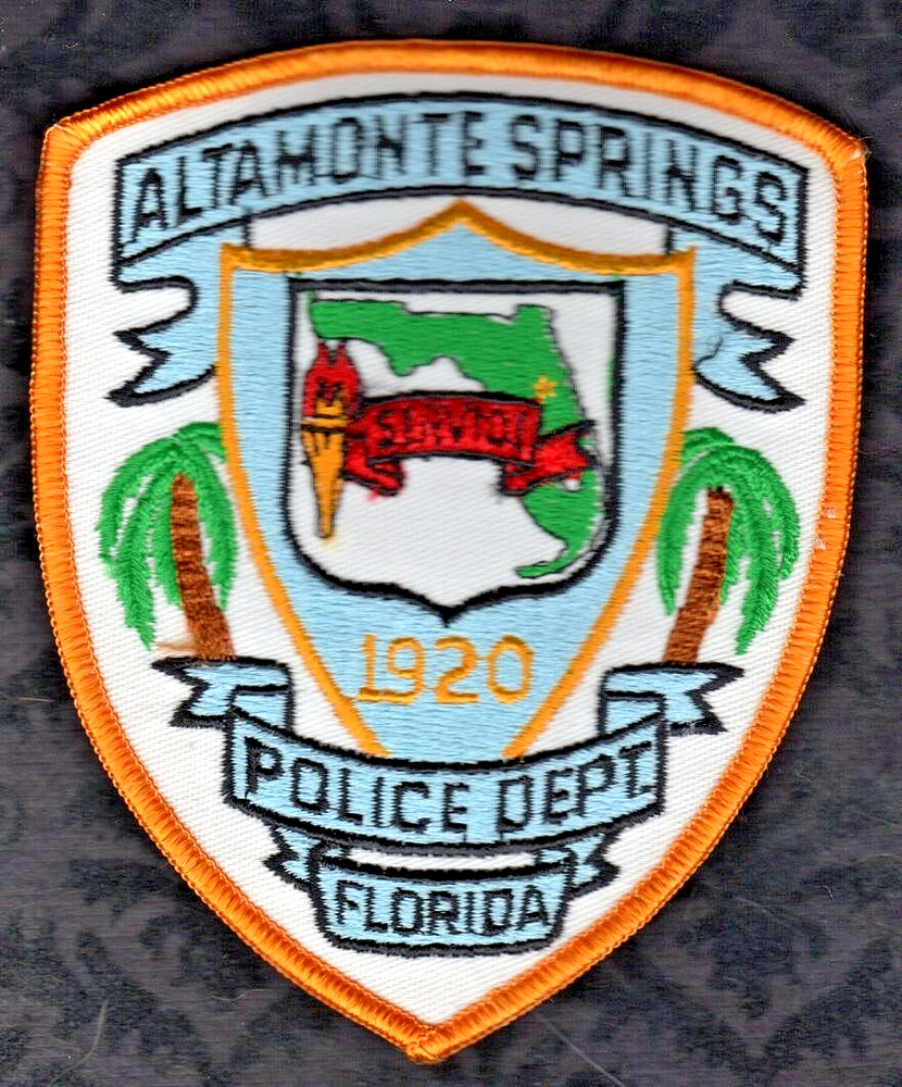 Altamonte Springs Florida Police Patch  B-2