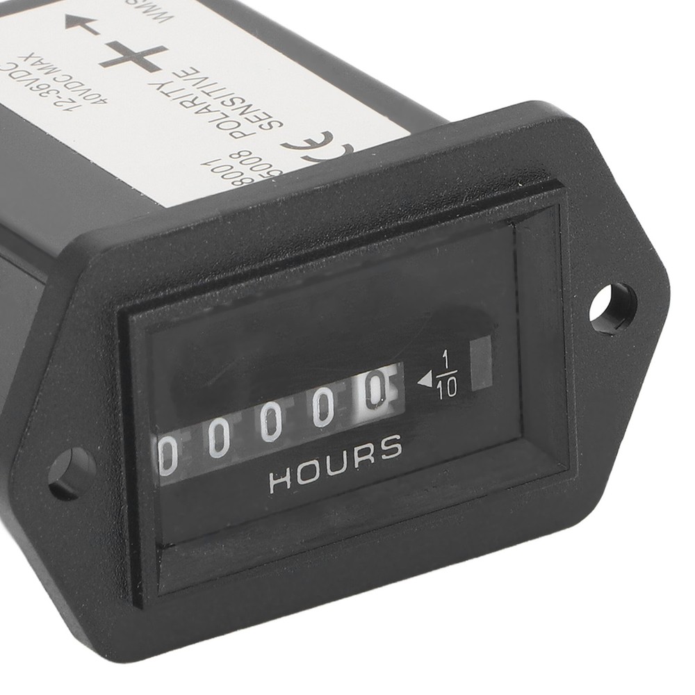 Mechanical Hour Meter Quartz Hourmeter For Construction Vehicle 12‑36VDC