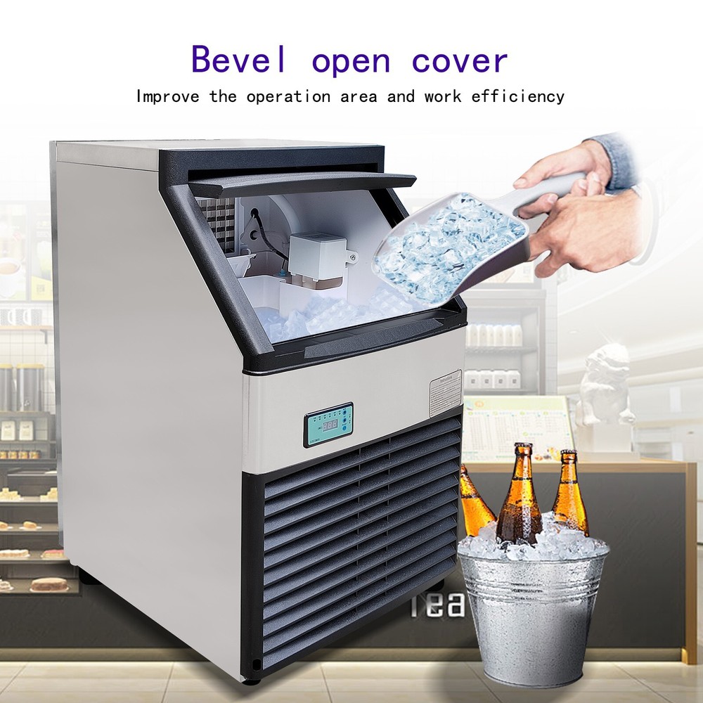 Kolice Commercial Automatic Ice Making Machine Ice Cube Maker-132 LBS/Day