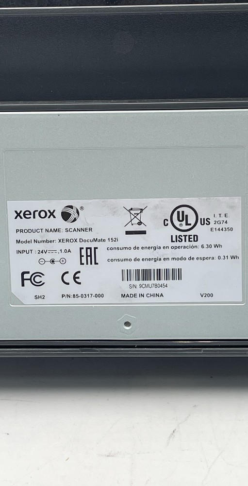 Xerox DocuMate 152i Document Scanner USB Sheetfed Scanner Unit