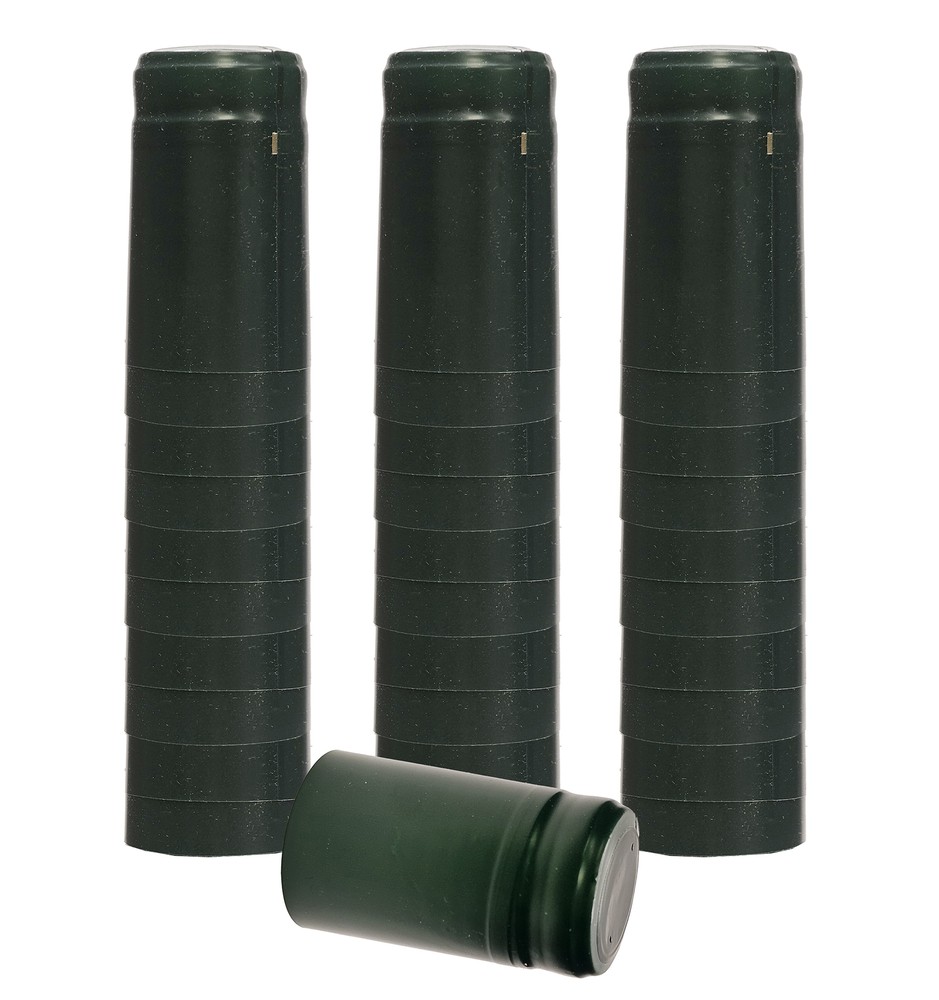 Green PVC Shrink Capsules-30 Per Bag