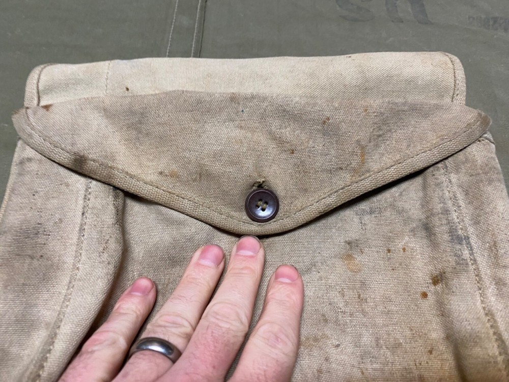 ORIGINAL WWI US ARMY M1910 HAVERSACK & MESS KIT POUCH COMBAT FIELD BACKPACK