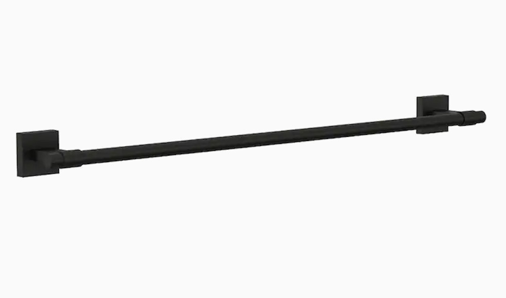 Franklin Brass MAX24-FB Maxted 24" Towel Bar Rack, Flat Black