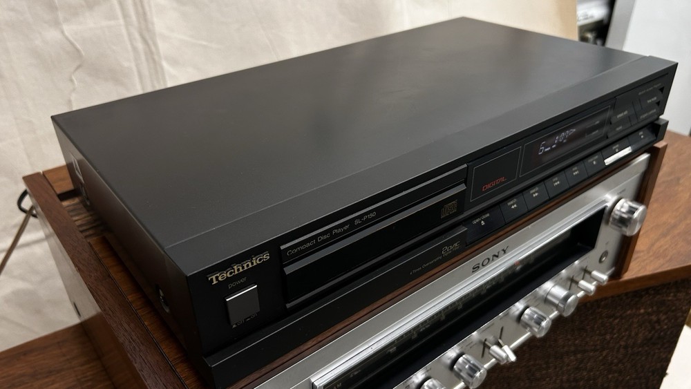 Vintage Technics SL-P150 Compact CD Disc Player tested 1988