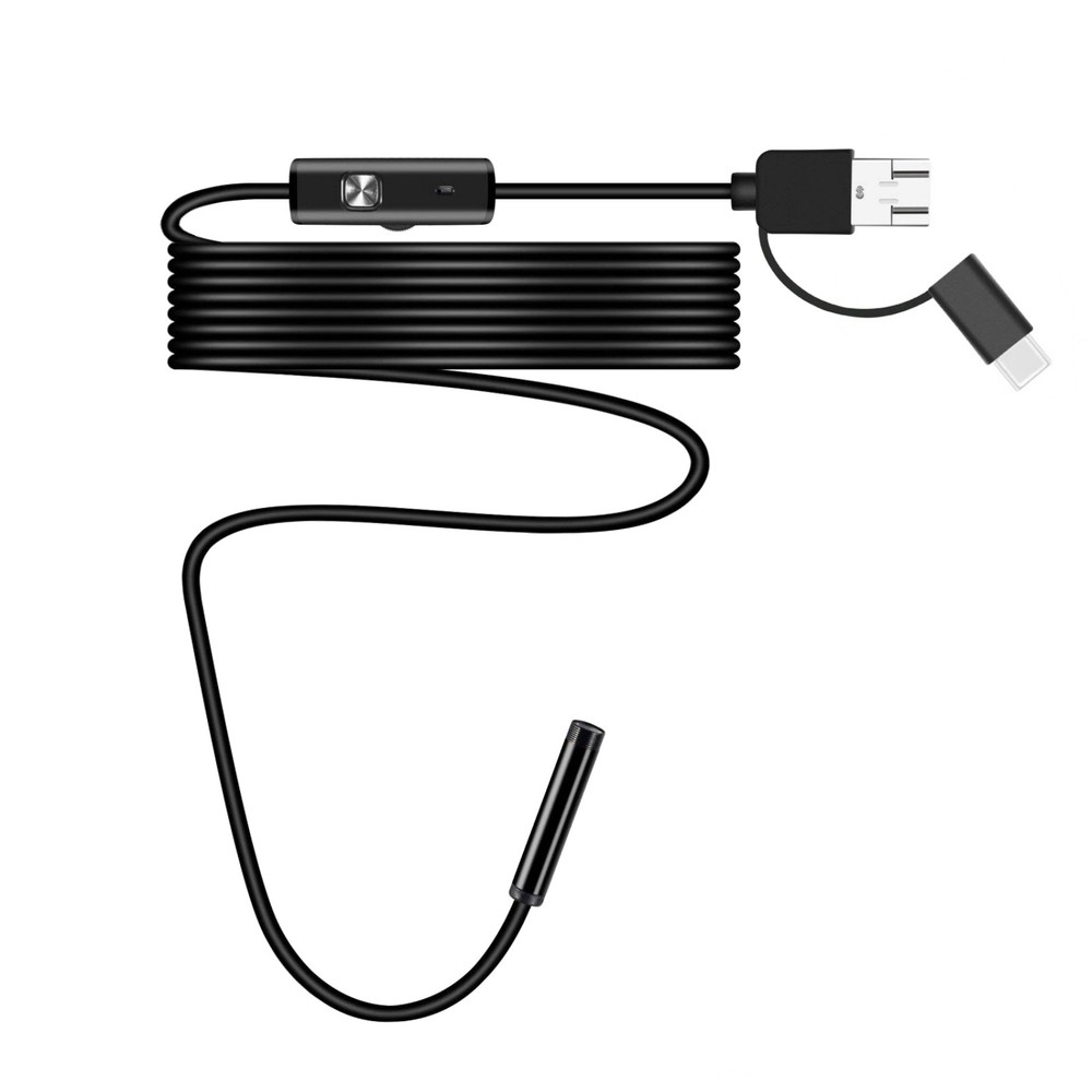 2M 6 LED Borescope Endoscope Camera for Android USB Type-C 7mm HD Waterproof
