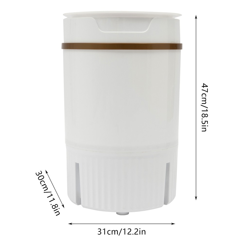 White Portable Mini Washing Machine Washer with Drainage Basket Multi-Functional