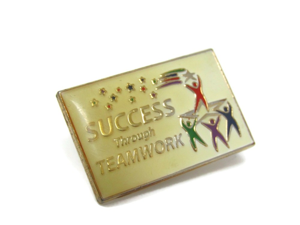 Success Through Teamwork Pin