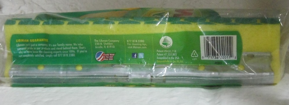 NEW LIBMAN NITTY GRITTY ROLLER MOP REFILL MADE IN USA