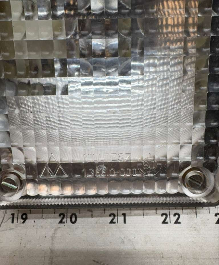 Villstez 1.366.0-000 Clear White Rectangular Lens Cover