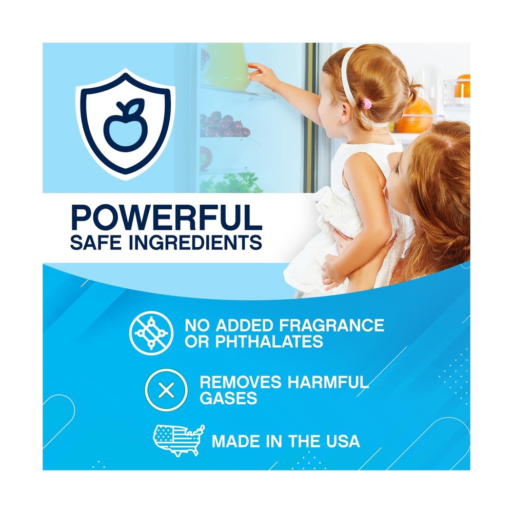 NonScents Refrigerator Deodorizer – Odor Eliminator for Fridge & Freezer &