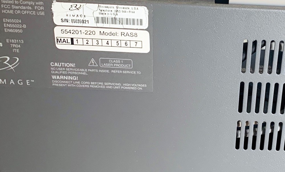Rimage Protege II, CD & DVD Printer/Copier, Auto Duplication W. Dell Server