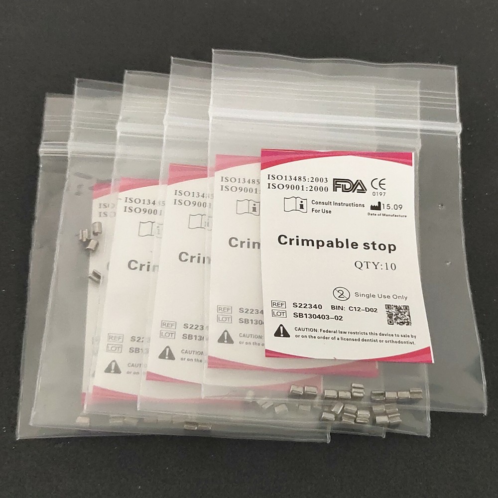 20 Bags Sliding Crimpable Hook Stop Round Hole Hooks End Universal