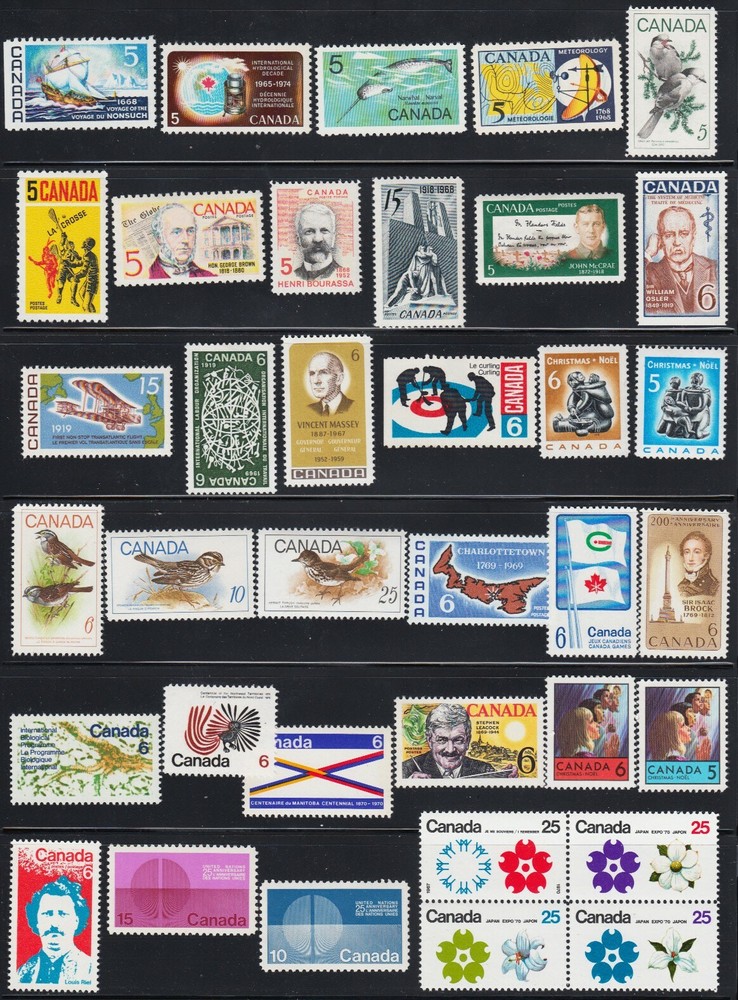 Canada = 1968-1981 Years Collection = MNH