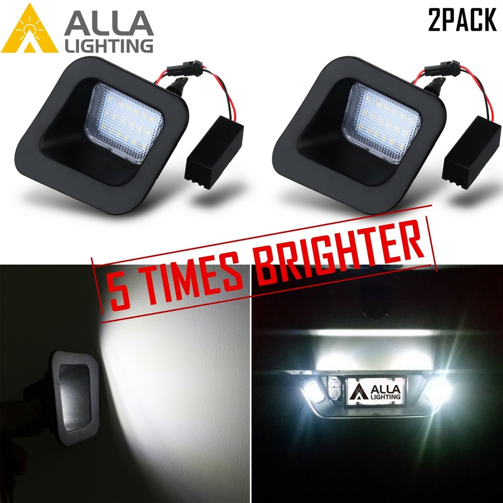 LH RH White Bright LED License Plate Light Assembly Replacement,for Ram Trucks