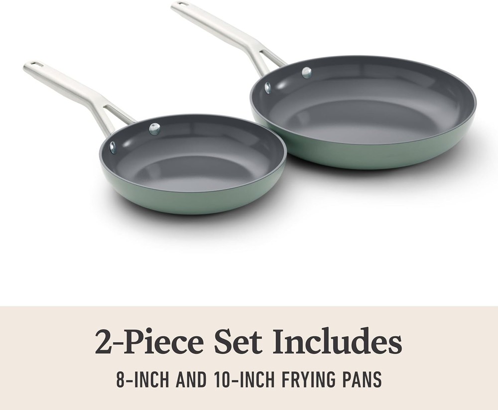 Ceramic 8" & 10" Frying Pan Set Nonstick