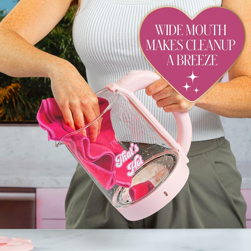 Kettle, Fast Boil with Auto Shut-Off, Indicator, 360° Base, Cord Storage, 1.8...