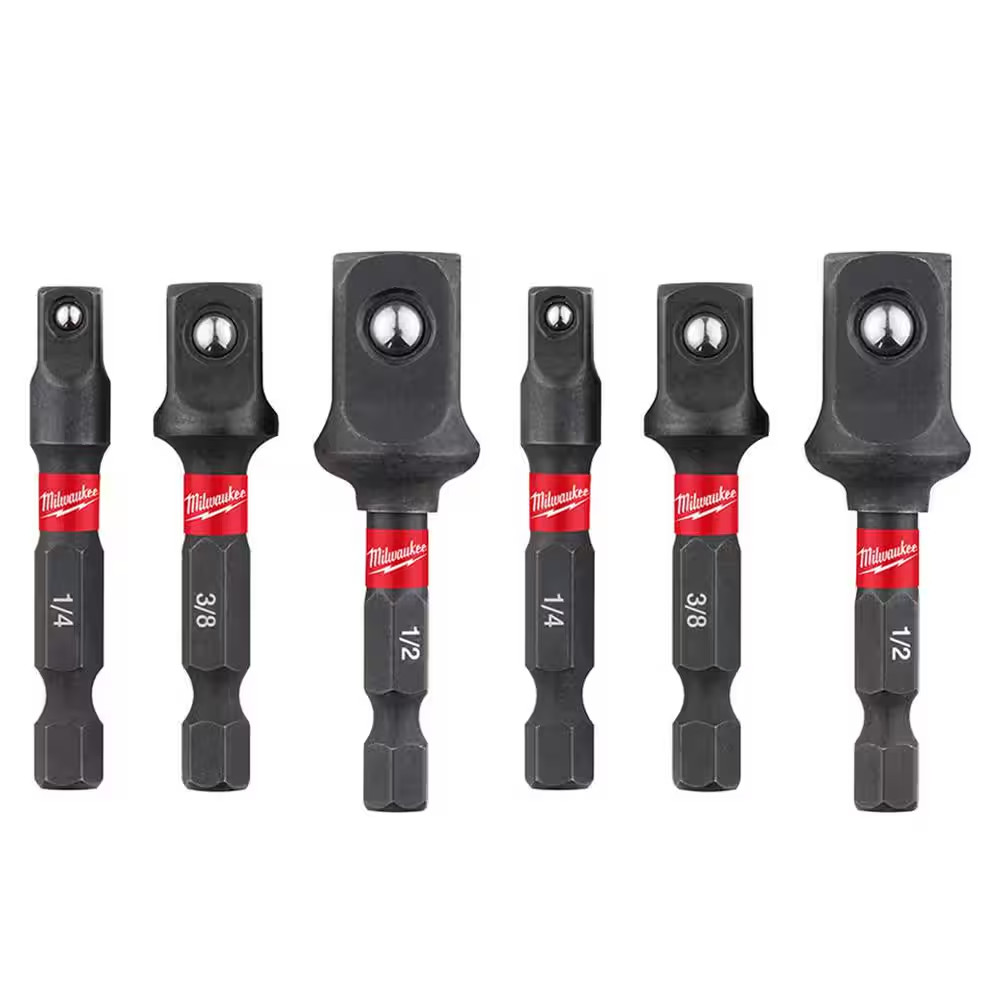 SHOCKWAVE Impact Duty 1/4 In. Hex Shank Socket Adapter Set (6-Piece)