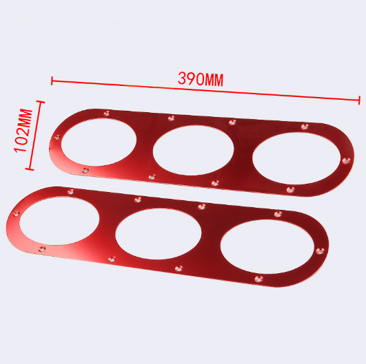 2pcs Universal Car Rear Bumper Air Diversion Diffuser Panel Cap Kit Car Parts