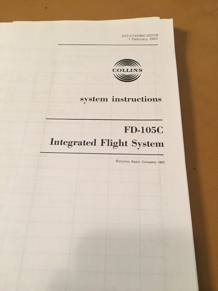 Collins FD-105C Install Manual