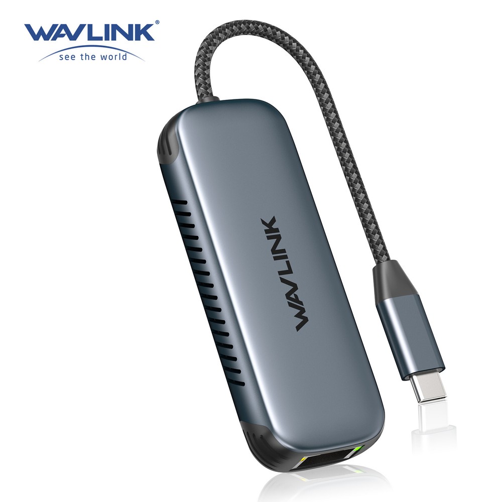 WAVLINK 2.5Gbps USB-C Ethernet Adapter 95W PD iPhone 15/Mac/Windows/Linux