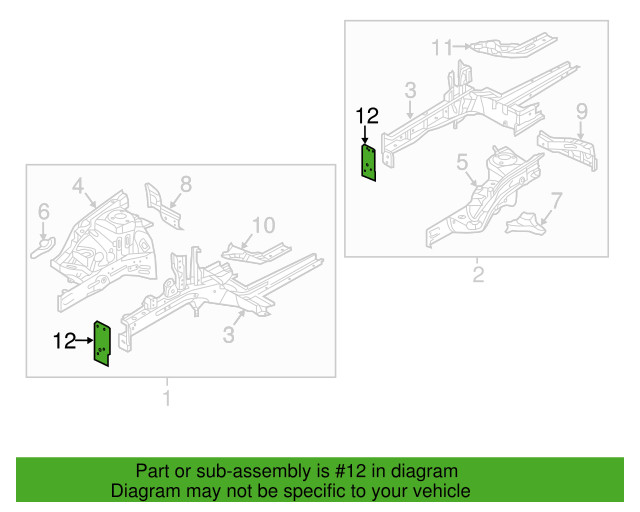 2016-2020 Genuine Kia Optima Left Side Rail End 64413-D5000