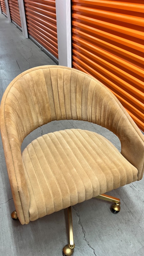 CB2 CHANNEL SUEDE HOME OFFICE CHAIR