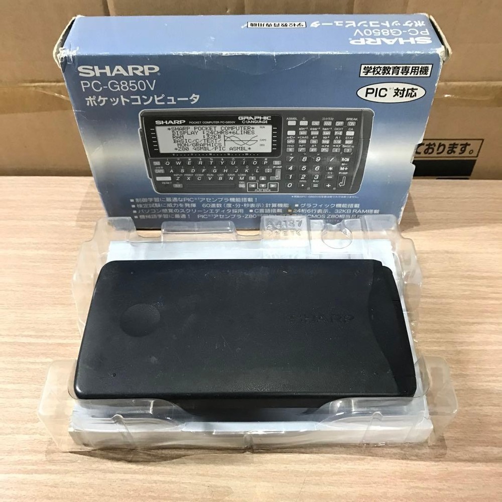 SHARP PC-G850V Pocket computer PC Function Calculator Tested