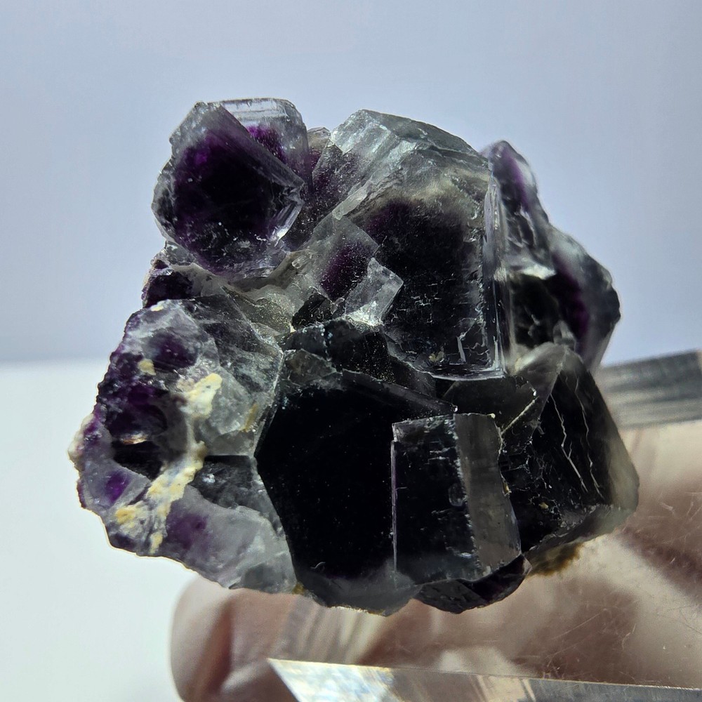 Phantom Fluorite Cube Specimen, purple Okorusu, Namibia 41*29*15mm
