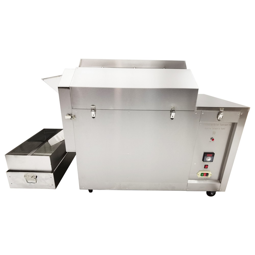 55 Lbs Automatic Heating Roasting Machine Drum Roaster for Nuts Coffee Bean 220V