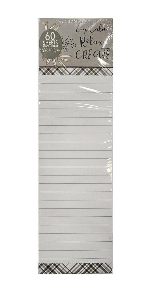 List Pad - Keep Calm Relax Create