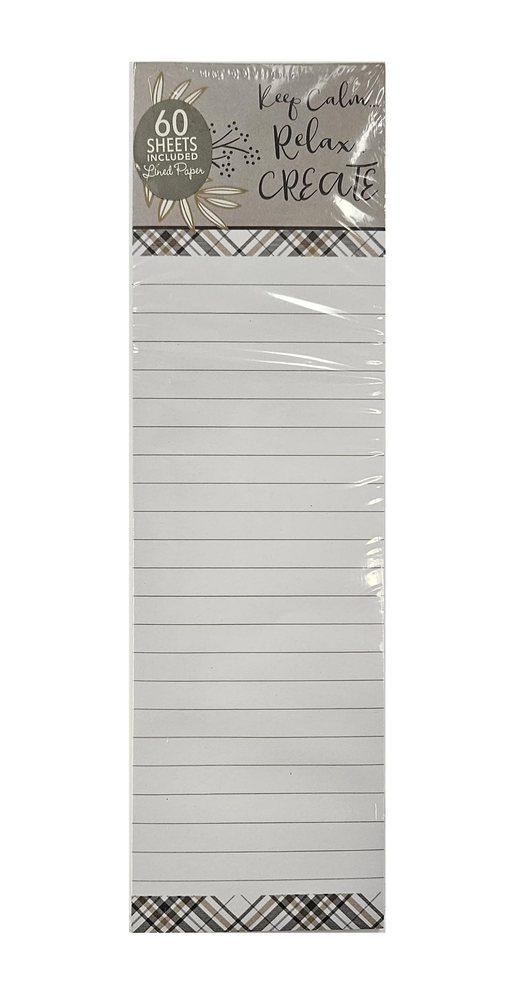 List Pad - Keep Calm Relax Create