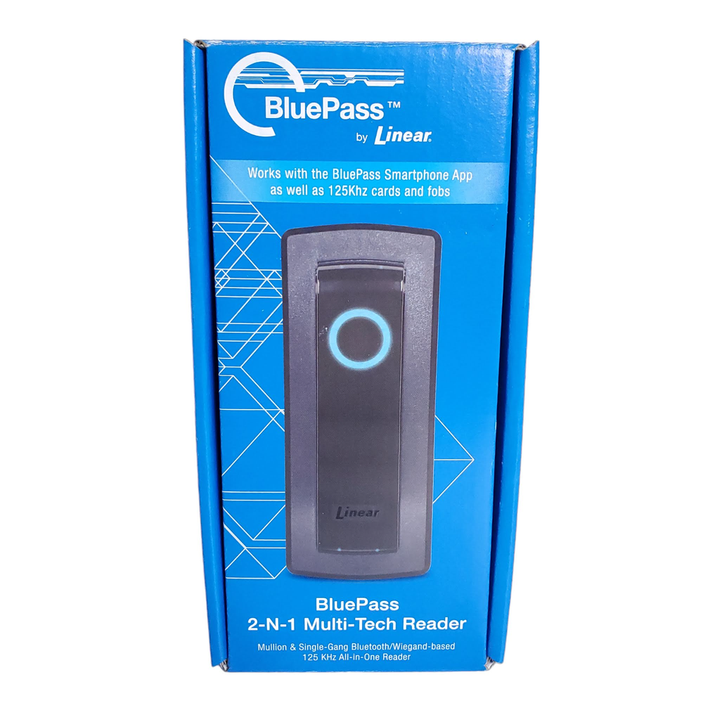 BluePass by Linear 2-N-1 Multi-Tech Reader 2N1-BTPRX 125 KHz All In One Reader