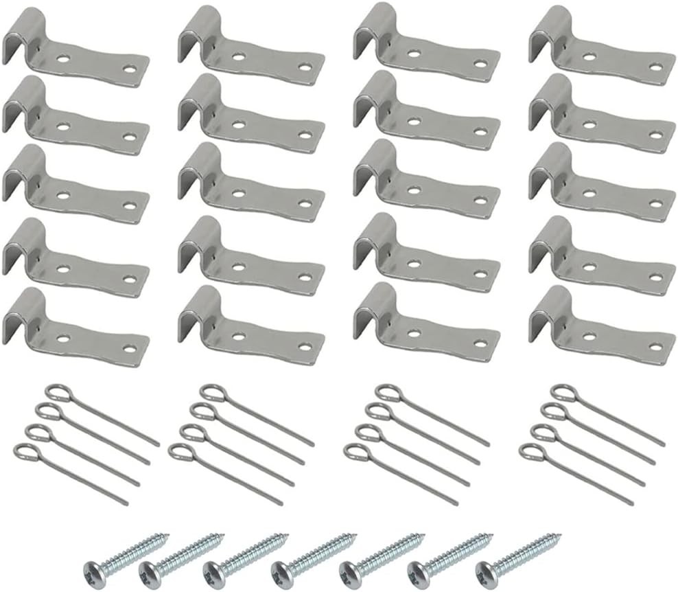 20 Pack Sofa Zig Zag Spring Repair Brackets, Kit Includes...