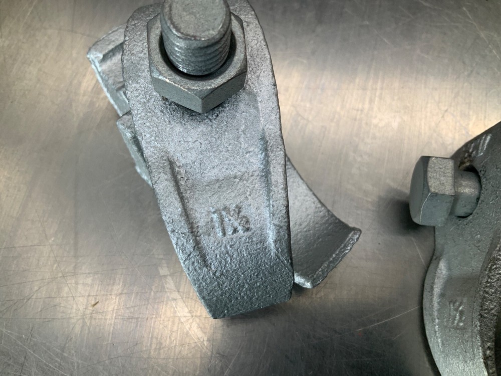 (2) SCI Galvanized Pipe Clamps 1-1/2"