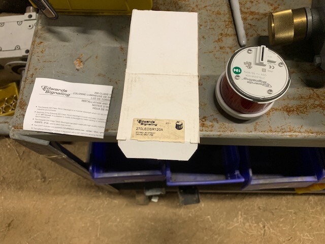 Edwards Signaling 270LEDSR120A Red LED Stacklight - 200 Series, 70mm