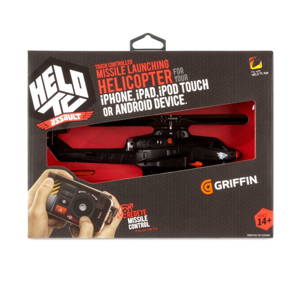 Griffin HELO TC Assault iPhone Android iOS App Touch Controlled RC Helicopter