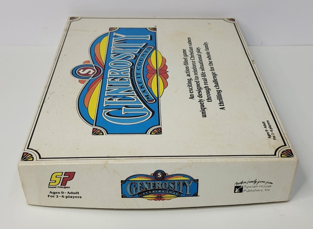 Vintage "Generosity Make It Count!" Christian Values Game 1985 Ed Complete Set