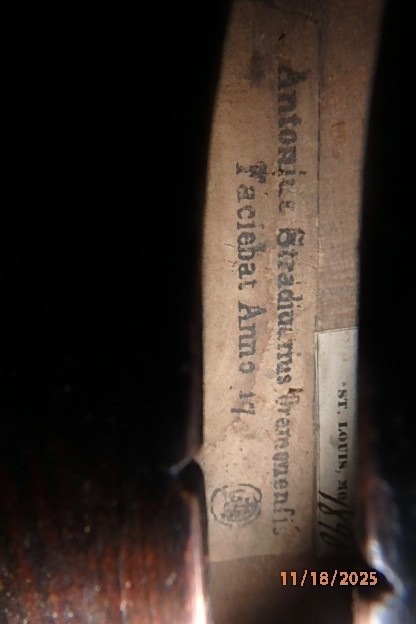 antonius stradivarius faciebat anno 17