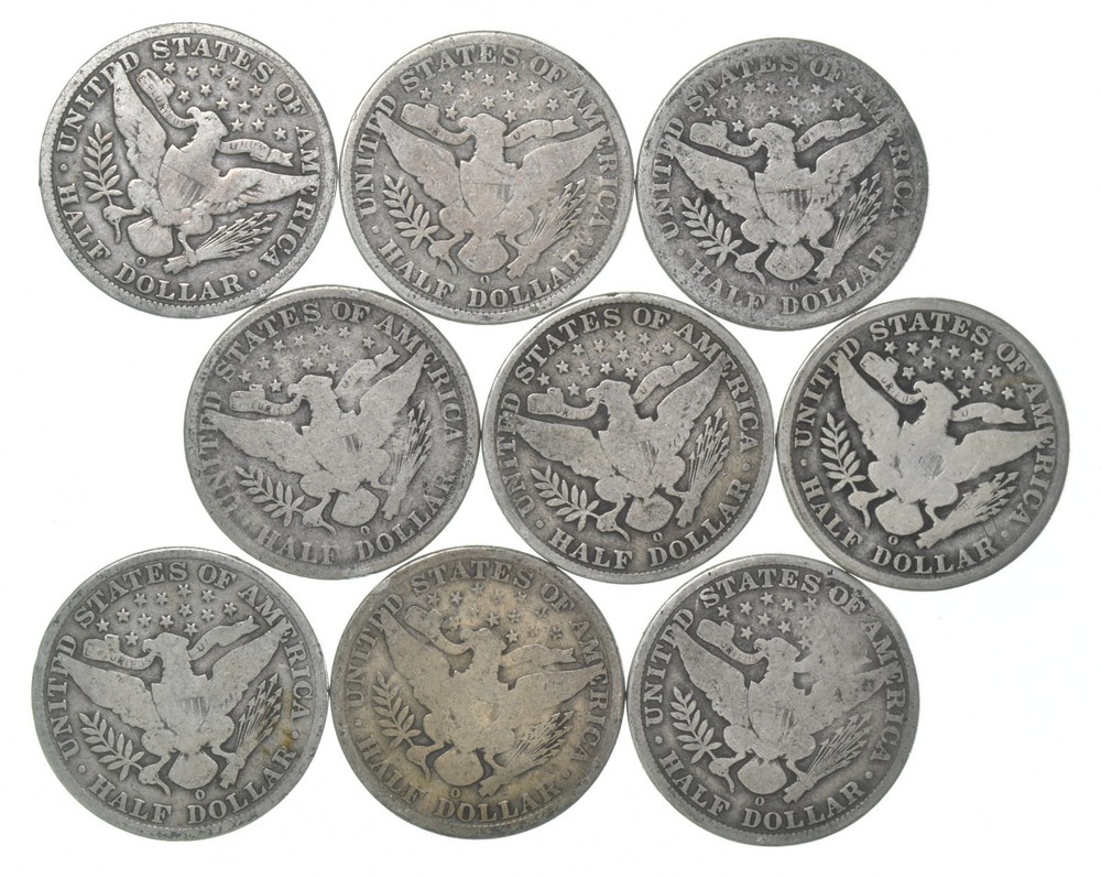 1907-O Barber Half Dollar Average Circ