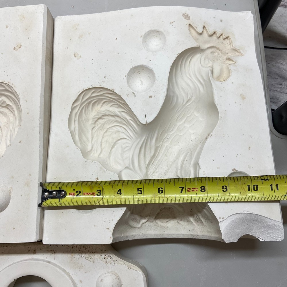Ceramic Slip Casting Mold Rooster Figurine #W49