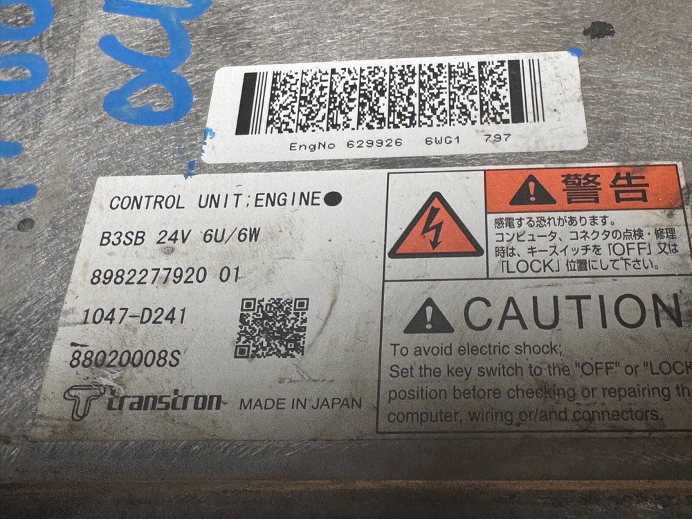 Isuzu ECM ECU 898349189 OEM Engine Control Module Diesel Computer Unit 6WG1