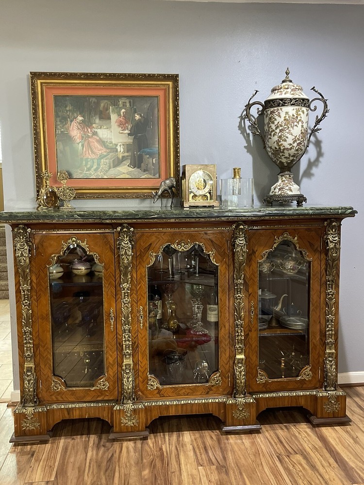 Beautiful, large Victorian style, Credenza, Display Sideboard