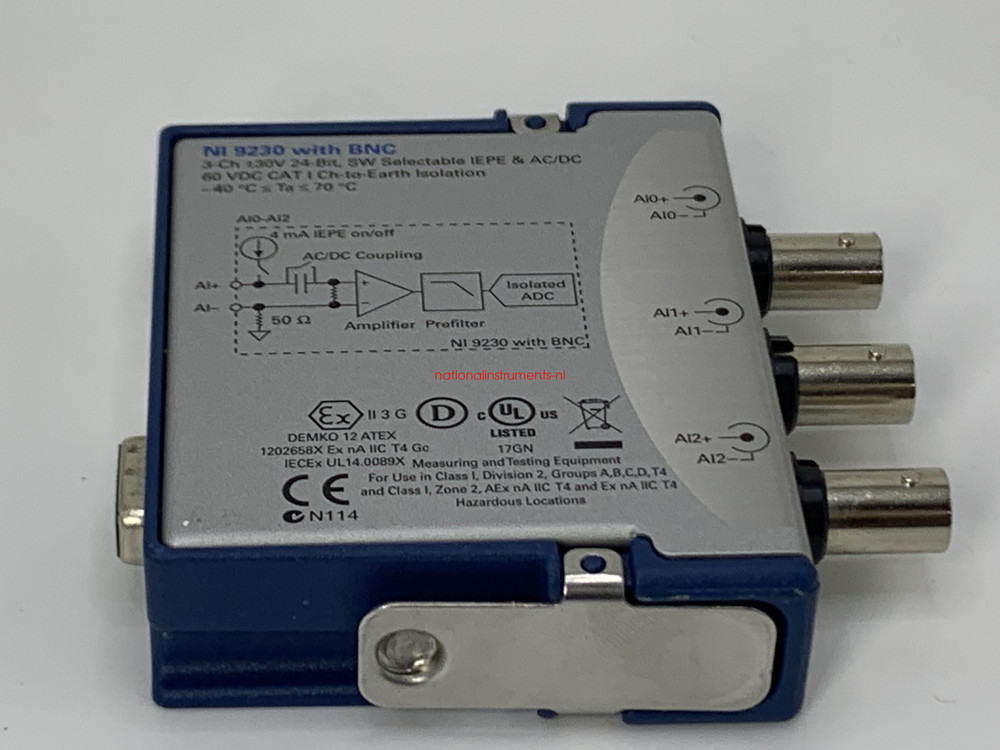 NI-9230 cDAQ Sound and Vibration Input Module Test passed spot