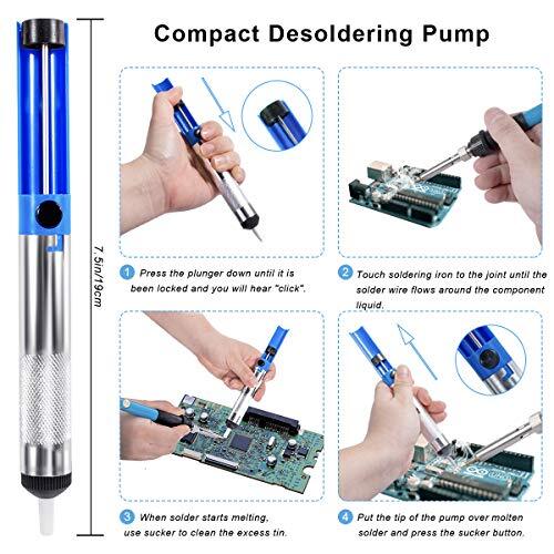 Soldering Iron Kit Electronics, 60W Soldering Welding Iron Tools , 5pcs