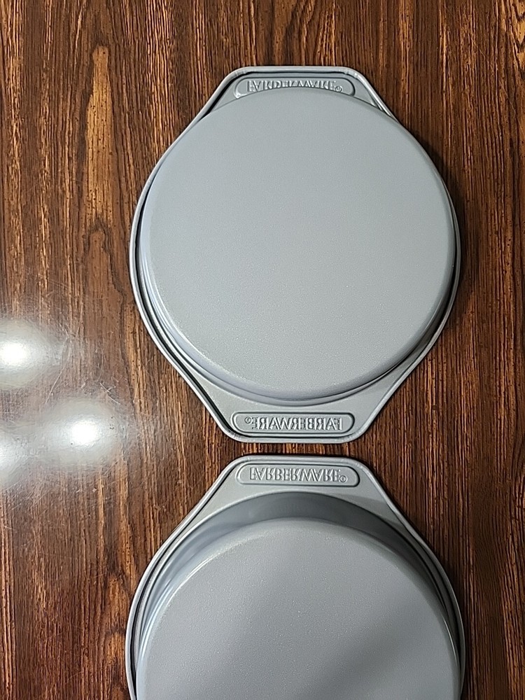 Farberware Non Stick 2pc Bakeware Set: 8" Round Cake Pans EUC