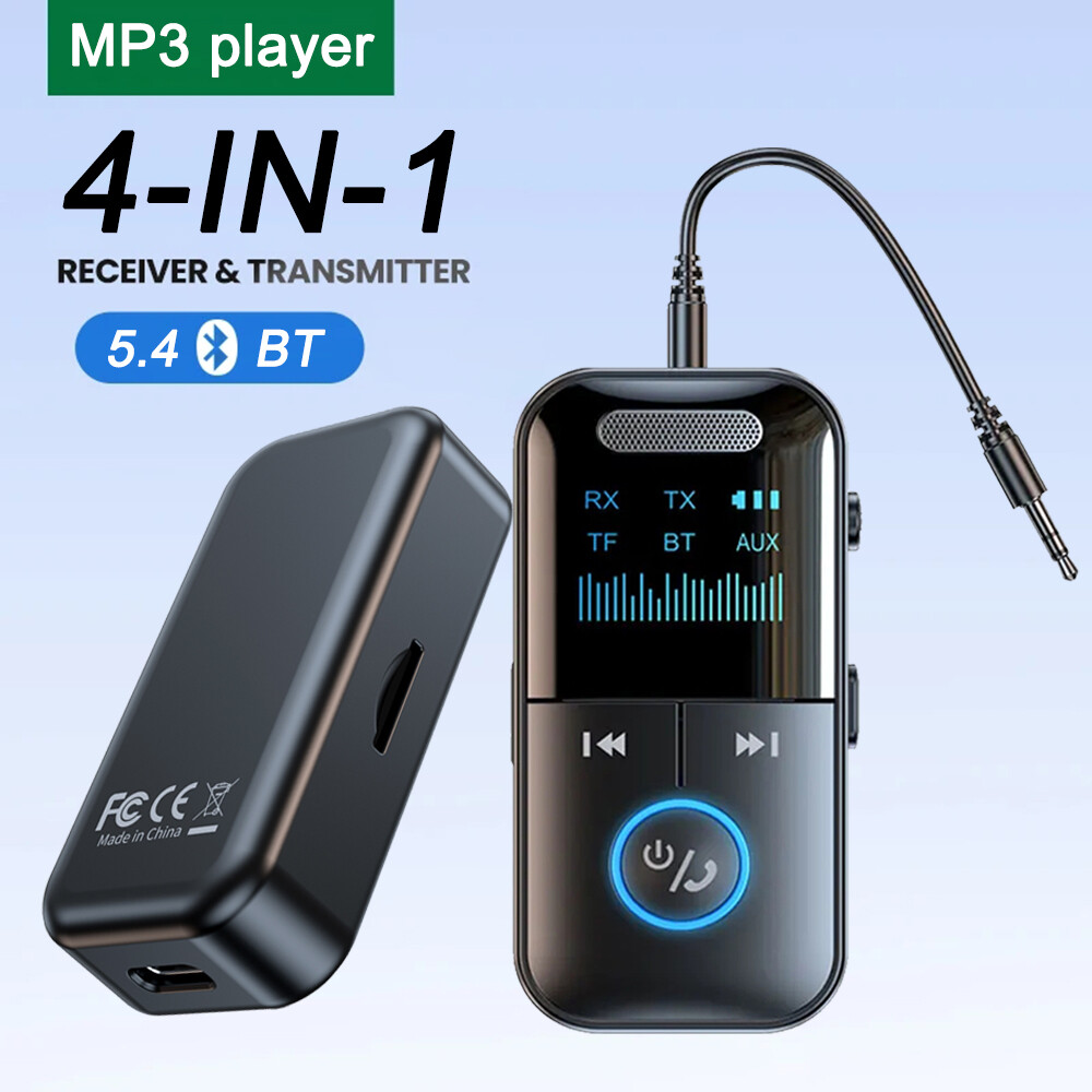 4IN1 Bluetooth 5.4 Receiver & Transmitter Wireless 3.5mm Aux Audio Adapter